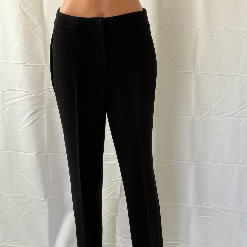 The Limited Black Heavier Weight Straight Leg Pants / Size 4 / Cool and Casual
